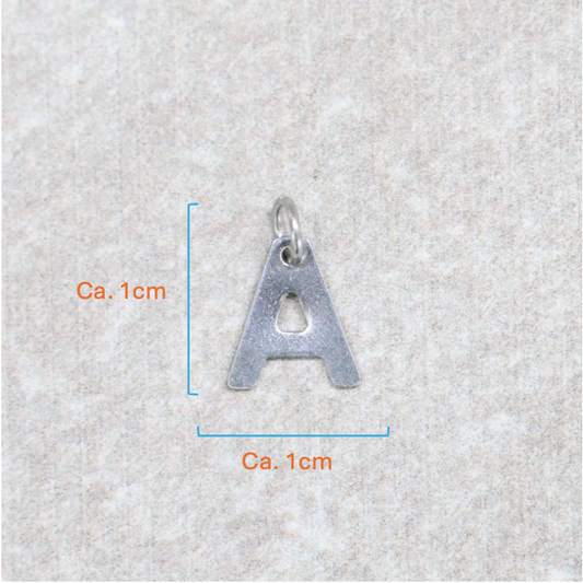 Bedel | Roestvrijstaal | Letter A | Zilver