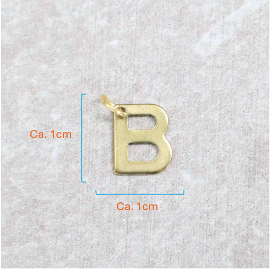 Bedel | Roestvrijstaal | Letter B | Goud