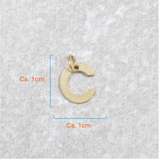 Bedel | Roestvrijstaal | Letter C | Goud