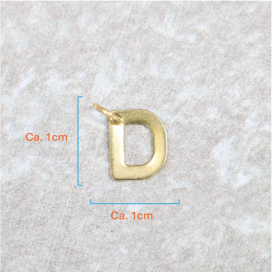 Bedel | Roestvrijstaal | Letter D | Goud
