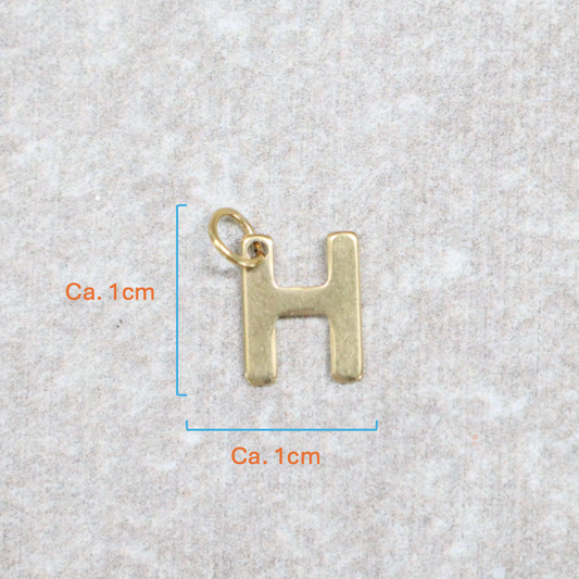 Bedel | Roestvrijstaal | Letter H | Goud