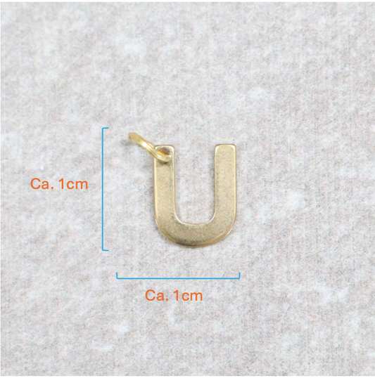 Bedel | Roestvrijstaal | Letter U | Goud