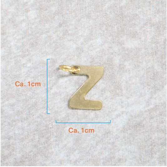 Bedel | Roestvrijstaal | Letter Z | Goud