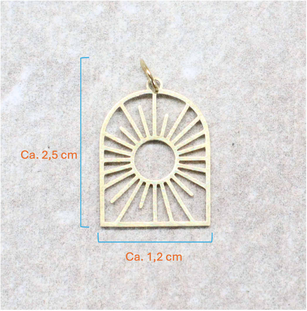 Bedel | Roestvrijstaal | Zon raam | Goud