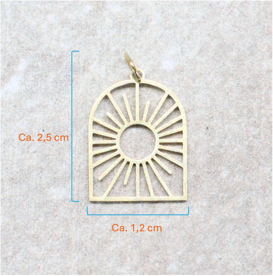 Bedel | Roestvrijstaal | Zon raam | Goud