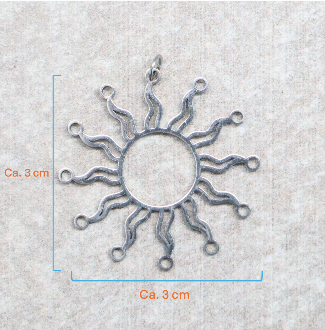 Bedel | Roestvrijstaal | Zon | Zilver