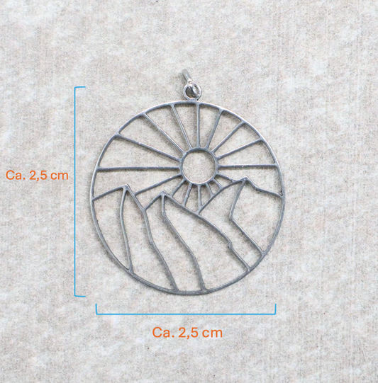 Bedel | Roestvrijstaal | Zon Bergen | Zilver