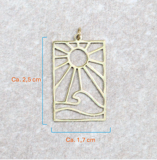 Bedel | Roestvrijstaal | Zon Zee | Goud