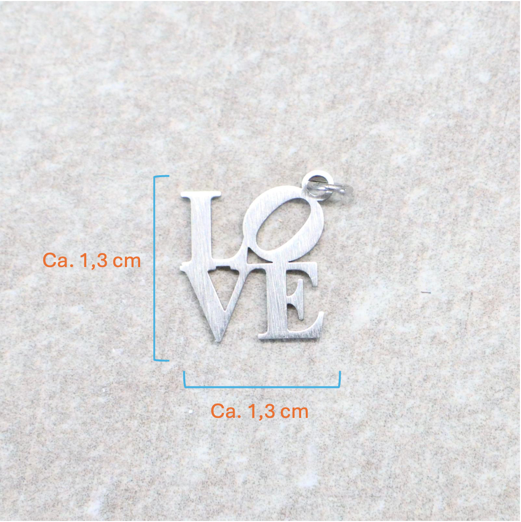Bedel | Roestvrijstaal | LOVE | Zilver