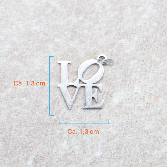 Bedel | Roestvrijstaal | LOVE | Zilver