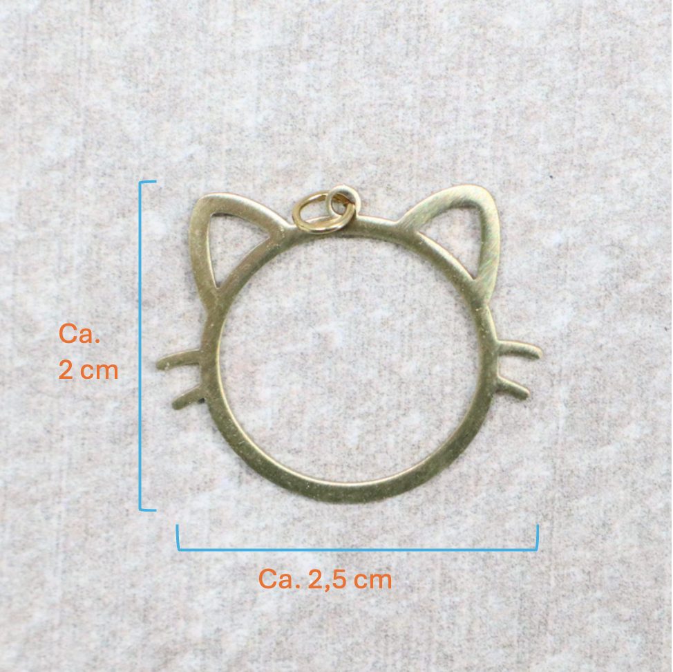 Bedel | Roestvrijstaal | Kat | Goud