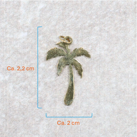 Bedel | Roestvrijstaal | Palmboom | Goud