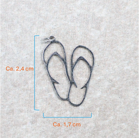 Bedel | Roestvrijstaal | Slippers | Zilver