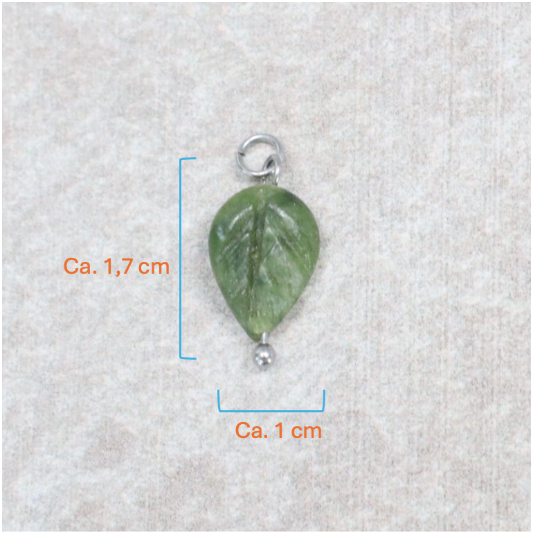 Bedel | Natuursteen | Groen Blad | Zilver