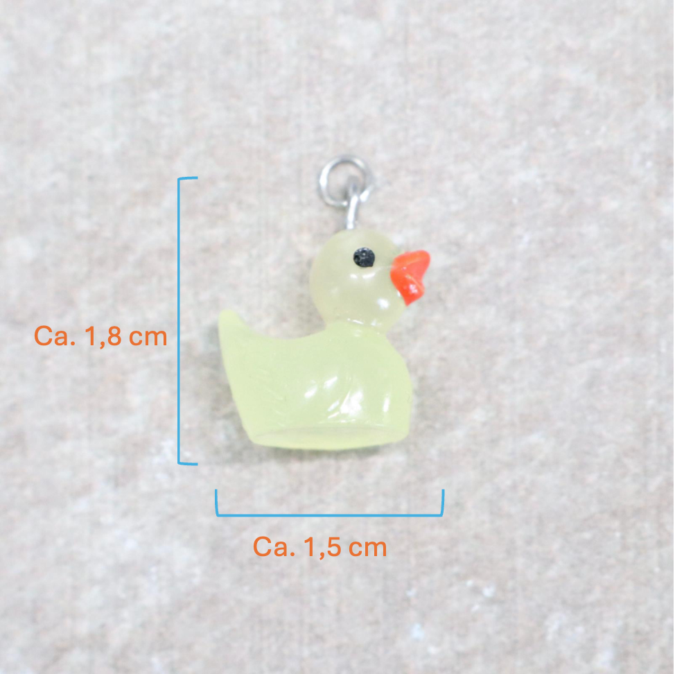 Bedel | Overig | Eend | Lichtgeel transparant | Zilver