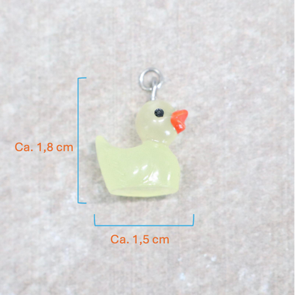Bedel | Overig | Eend | Lichtgeel transparant | Zilver
