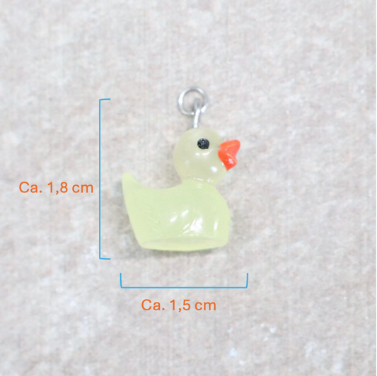 Bedel | Overig | Eend | Lichtgeel transparant | Zilver