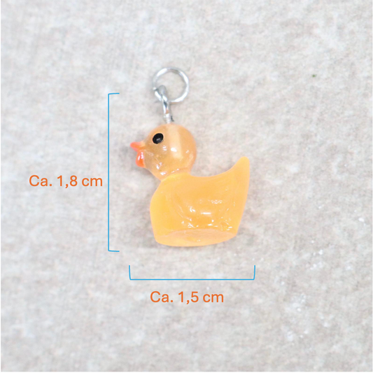 Bedel | Overig | Eend | Oranje transparant | Zilver
