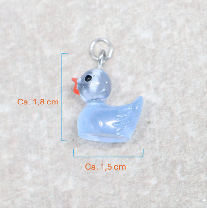 Bedel | Overig | Eend | Blauw transparant | Zilver