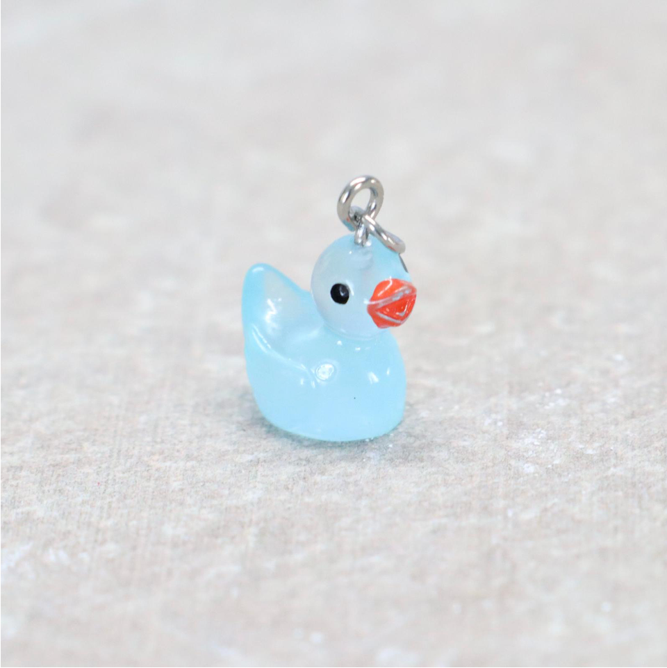 Bedel | Overig | Eend | Lichtblauw transparant | Zilver