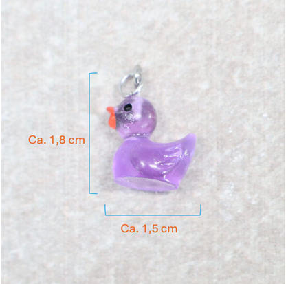 Bedel | Overig | Eend | Paars transparant | Zilver