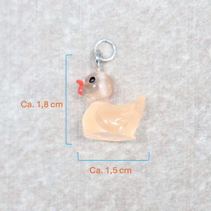 Bedel | Overig | Eend | Lichtoranje transparant | Zilver