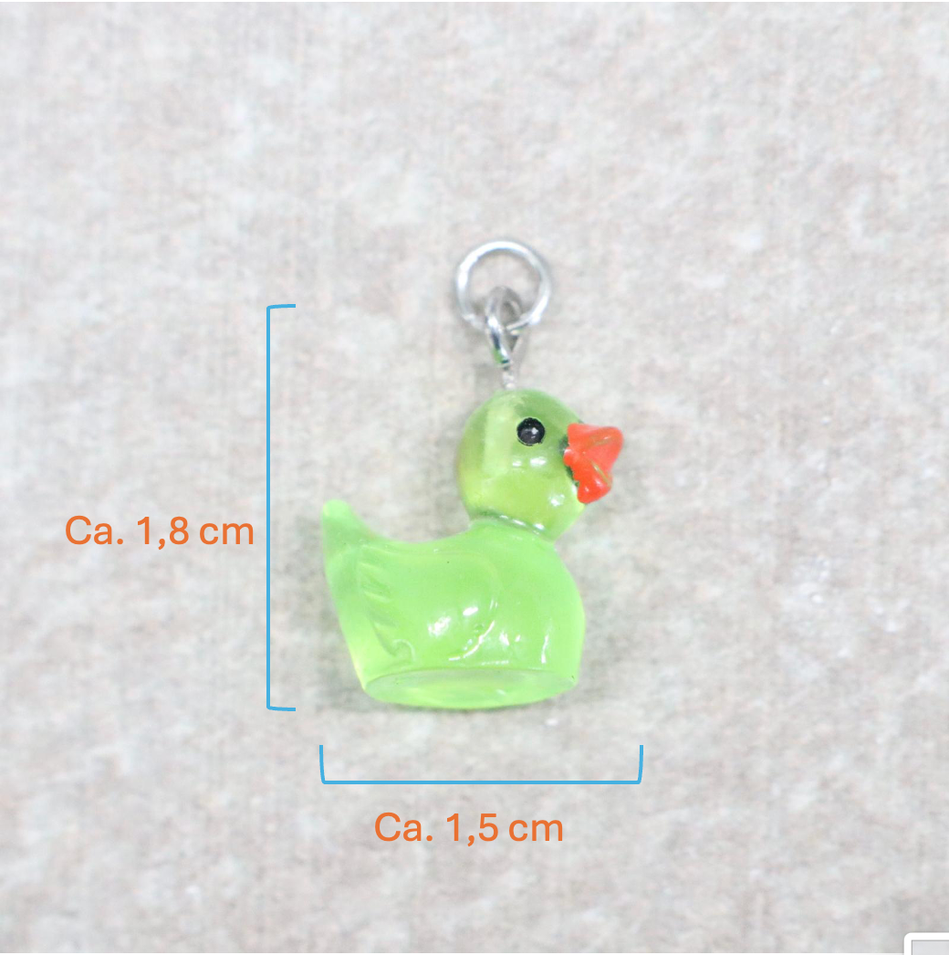 Bedel | Overig | Eend | Groen transparant | Zilver