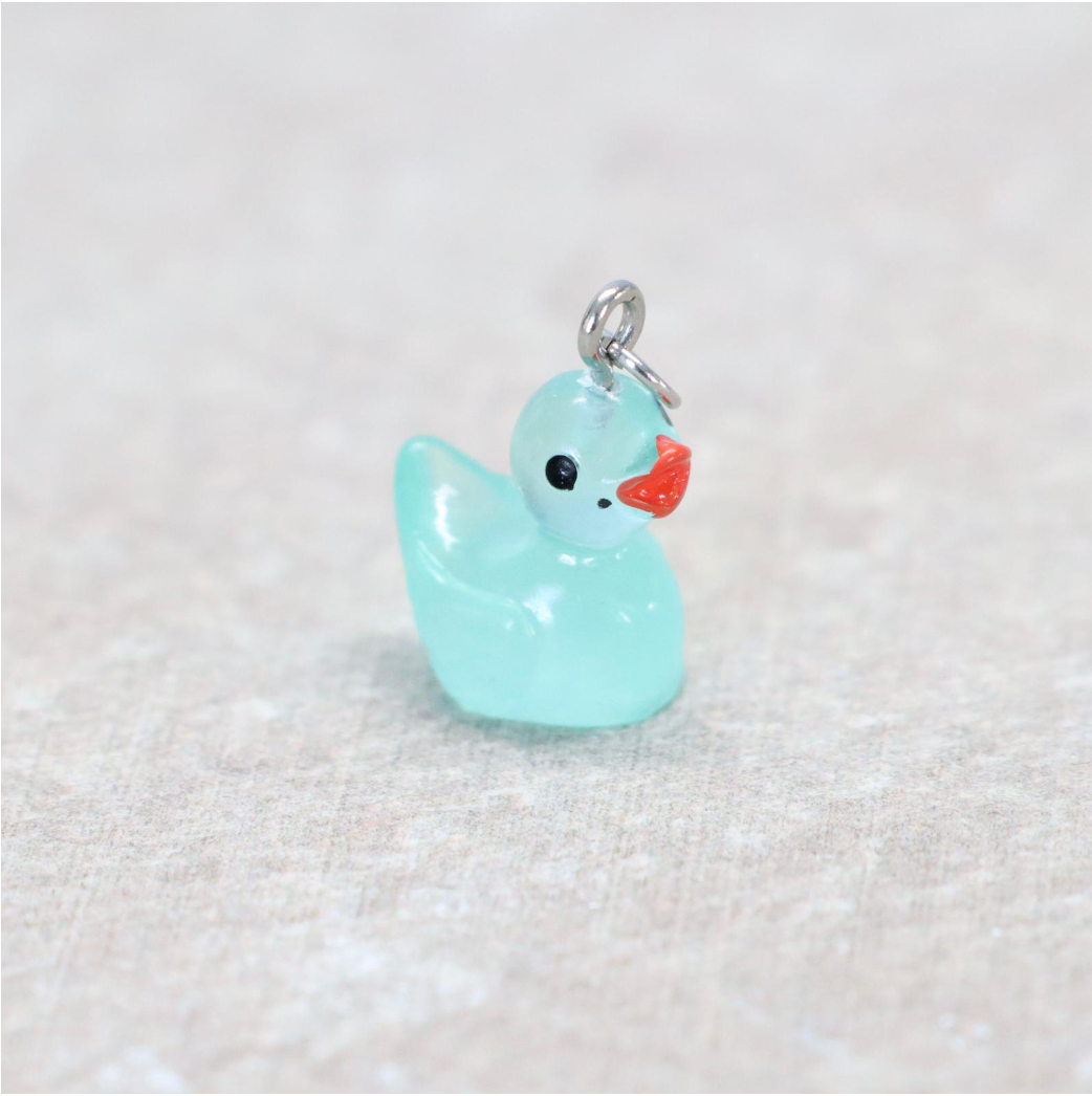 Bedel | Overig | Eend | Turquoise transparant | Zilver