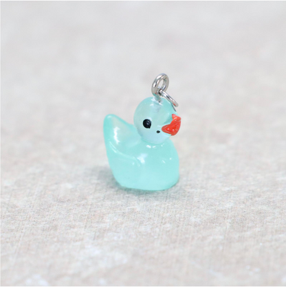 Bedel | Overig | Eend | Turquoise transparant | Zilver