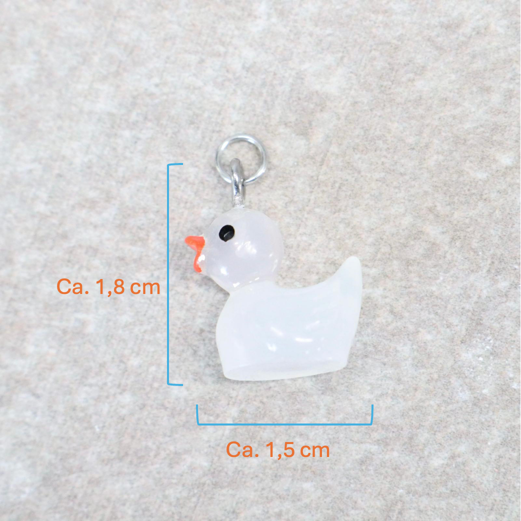 Bedel | Overig | Eend | Wit transparant | Zilver
