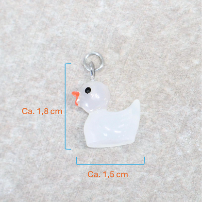 Bedel | Overig | Eend | Wit transparant | Zilver