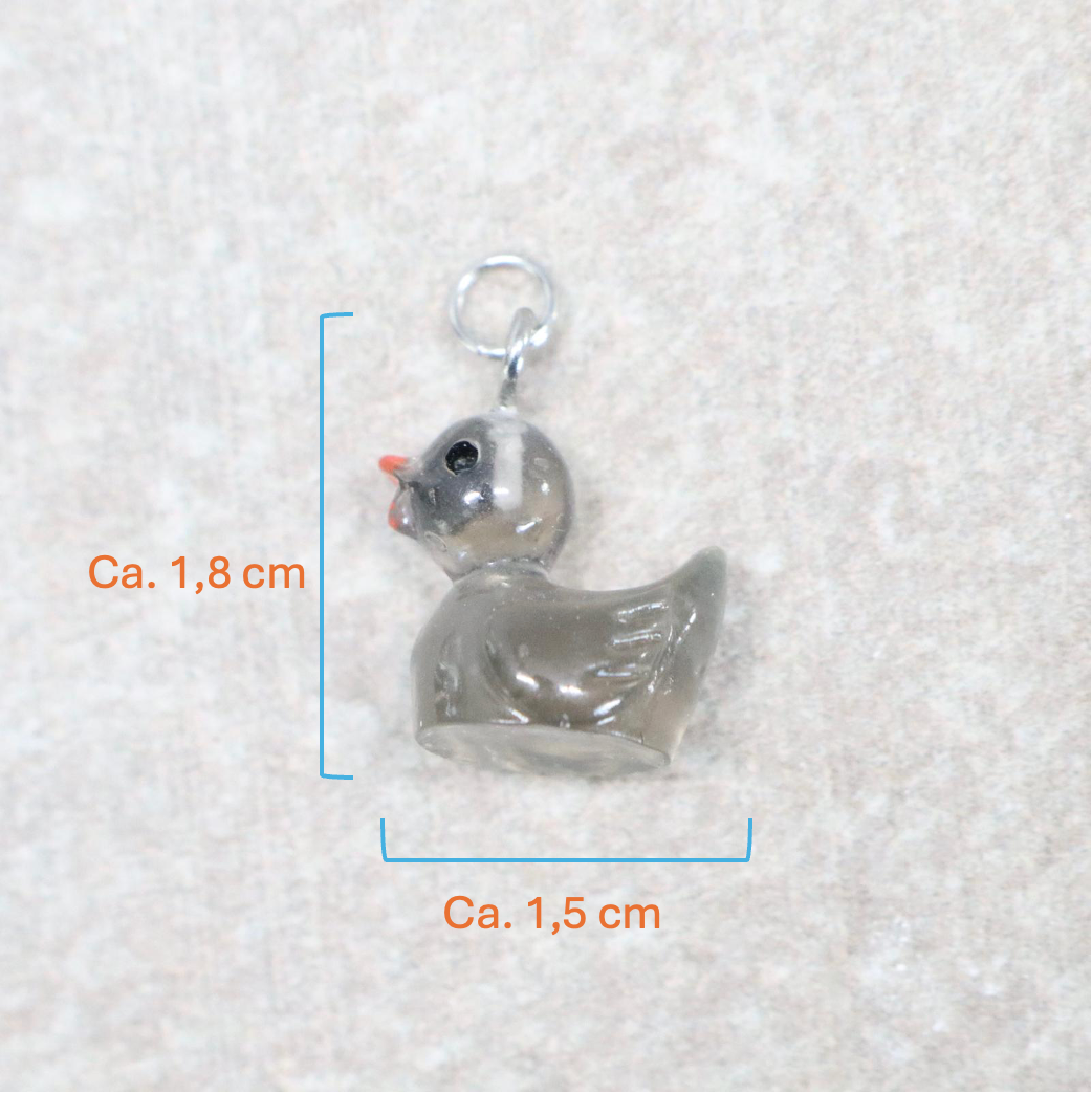 Bedel | Overig | Eend | Zwart transparant | Zilver
