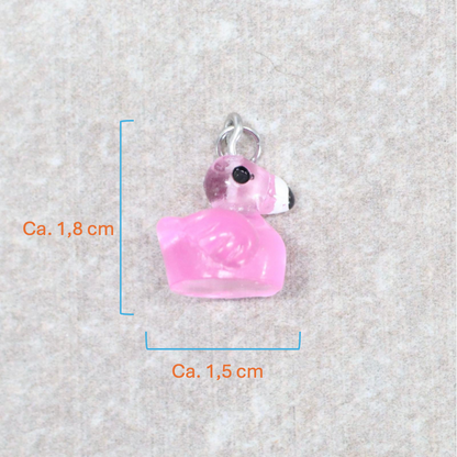 Bedel | Overig | Flamingo | Roze transparant | Zilver