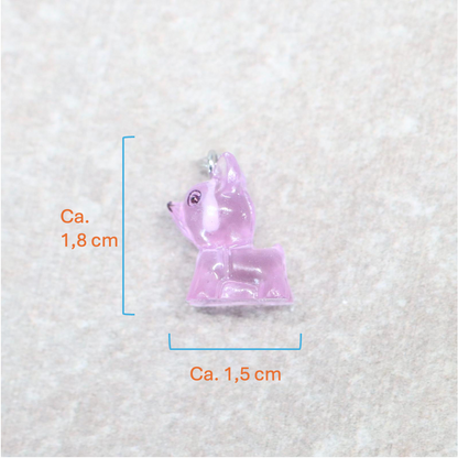Bedel | Overig | Hond | Paars transparant | Zilver