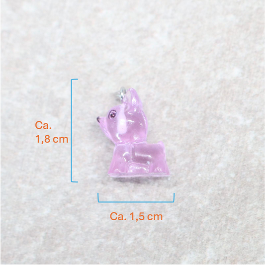 Bedel | Overig | Hond | Paars transparant | Zilver