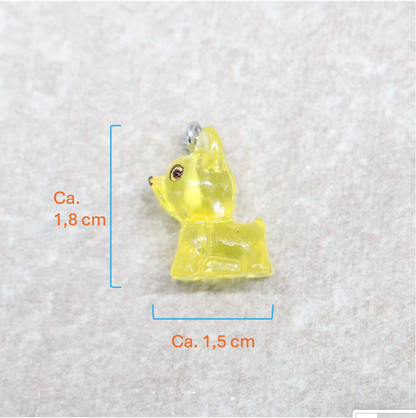 Bedel | Overig | Hond | Geel transparant | Zilver