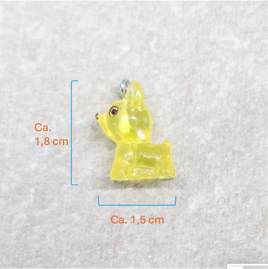 Bedel | Overig | Hond | Geel transparant | Zilver