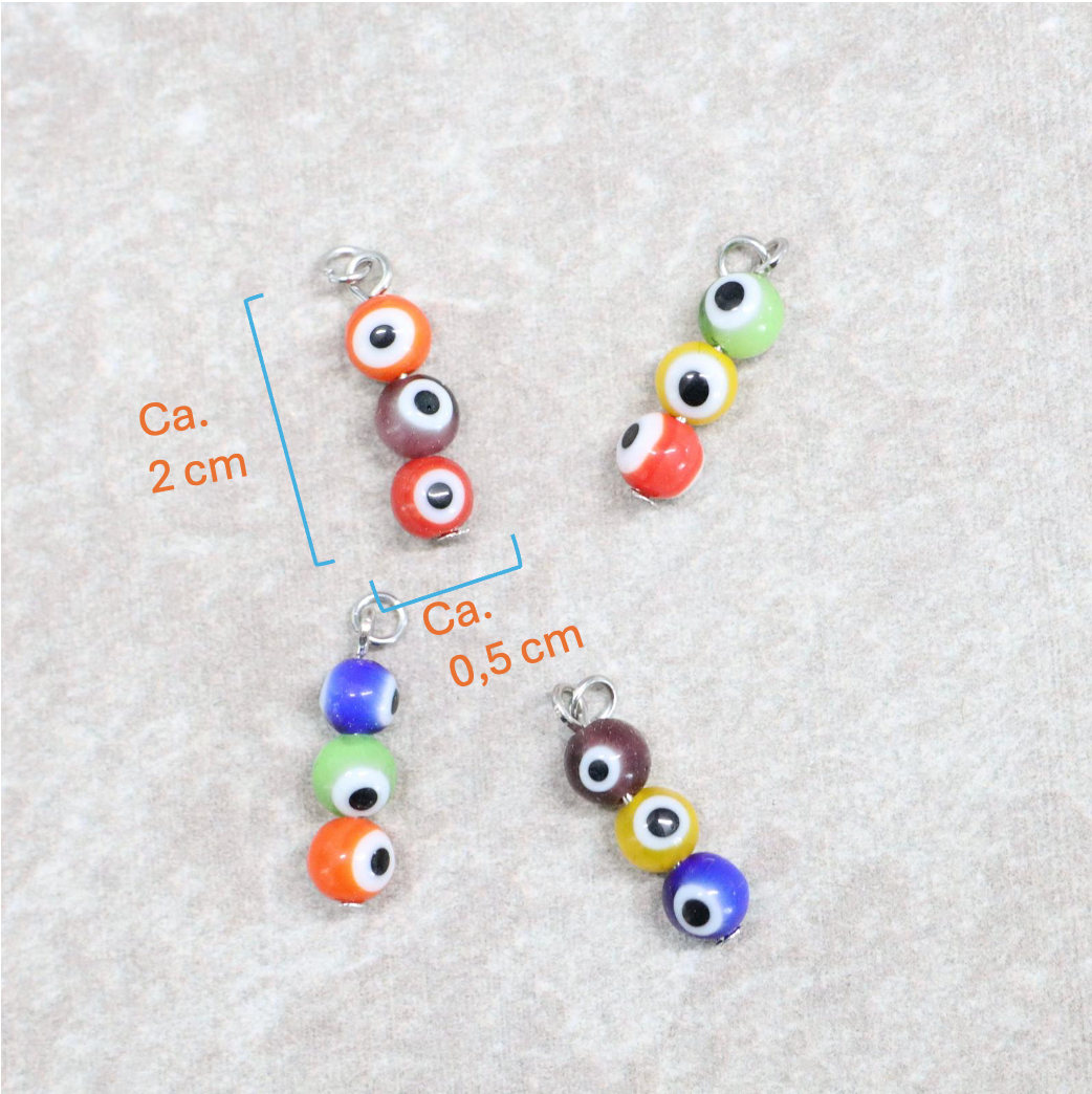 Bedel | Overig | Lucky eyes | Multicolor mix | Zilver