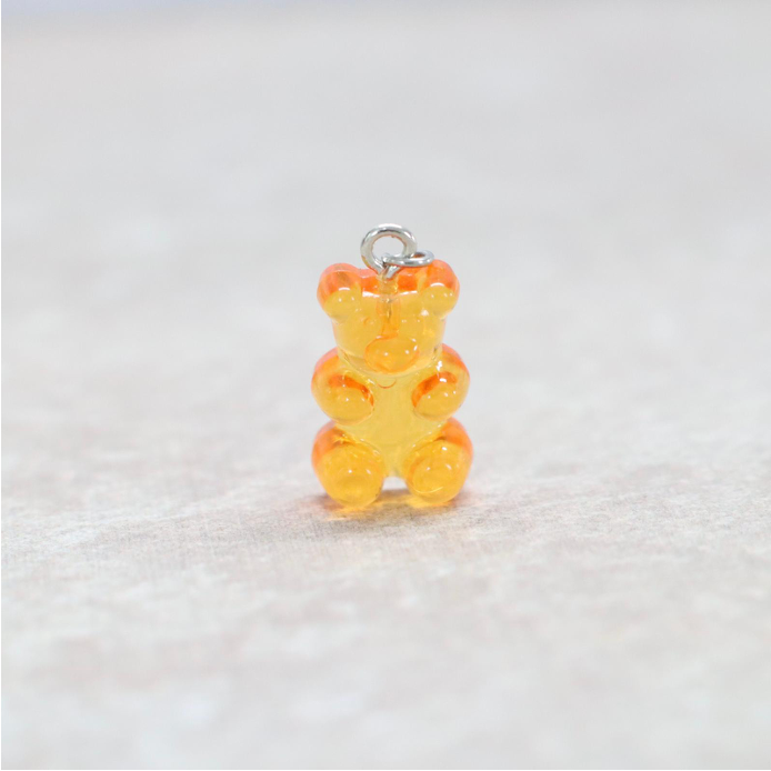 Bedel | Overig | Gummy beer 2D | Geel transparant | Zilver