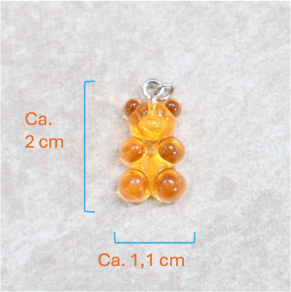 Bedel | Overig | Gummy beer 2D | Geel transparant | Zilver