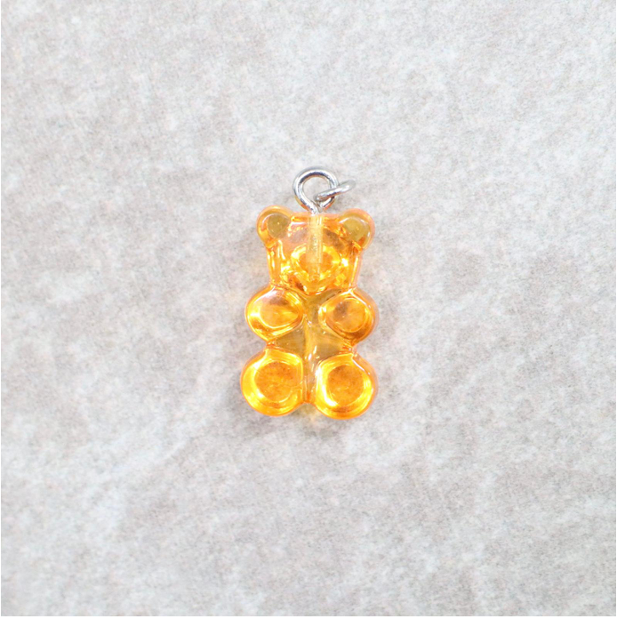 Bedel | Overig | Gummy beer 2D | Geel transparant | Zilver