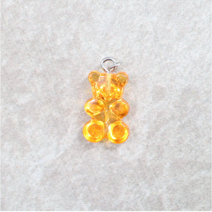 Bedel | Overig | Gummy beer 2D | Geel transparant | Zilver
