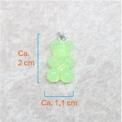 Bedel | Overig | Gummy beer 2D | Groen transparant | Zilver