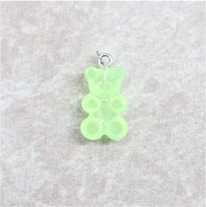 Bedel | Overig | Gummy beer 2D | Groen transparant | Zilver