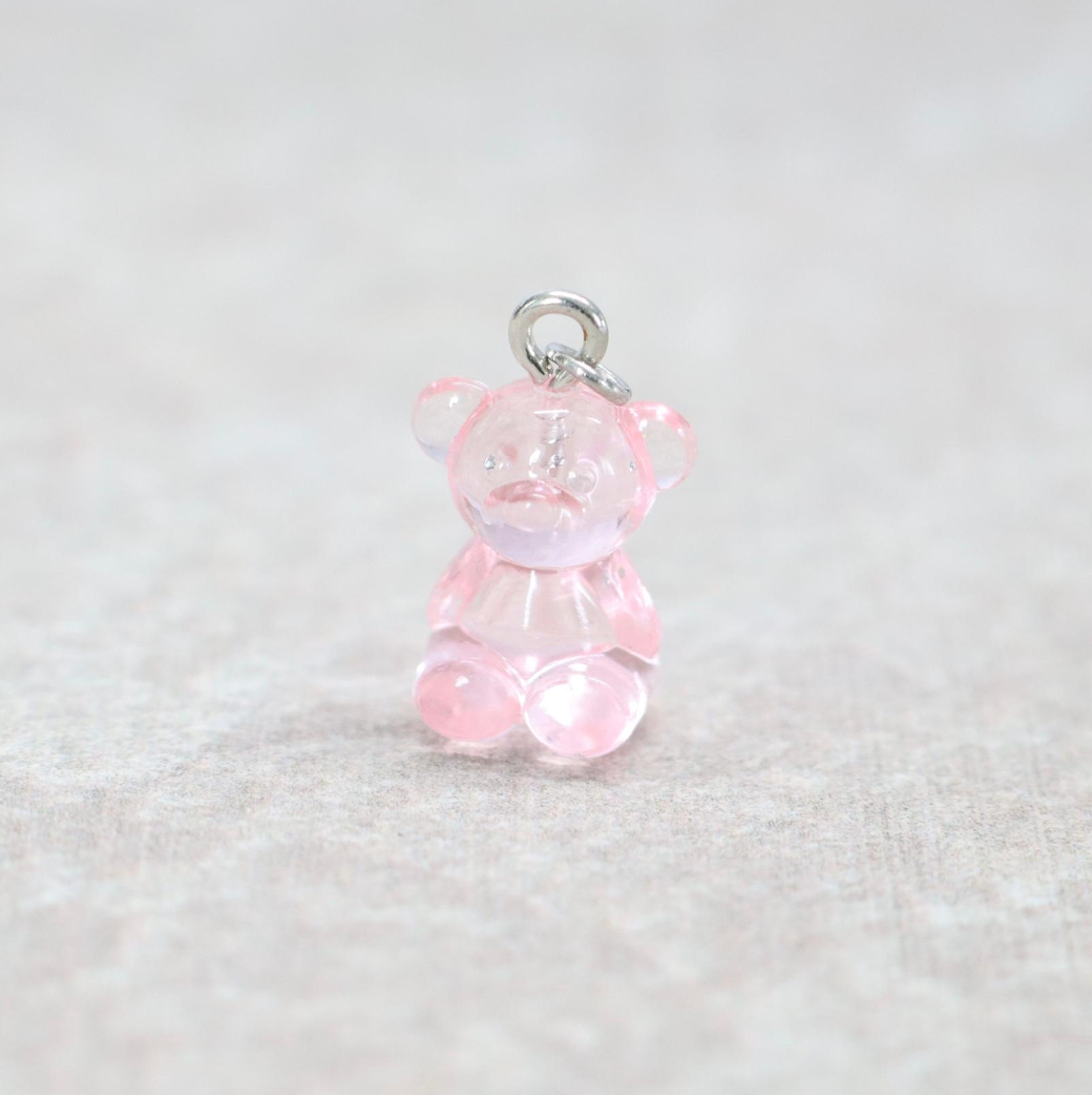 Bedel | Overig | Teddy beer | Roze transparant | Zilver