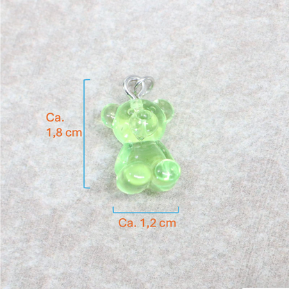 Bedel | Overig | Teddy beer | Groen transparant | Zilver