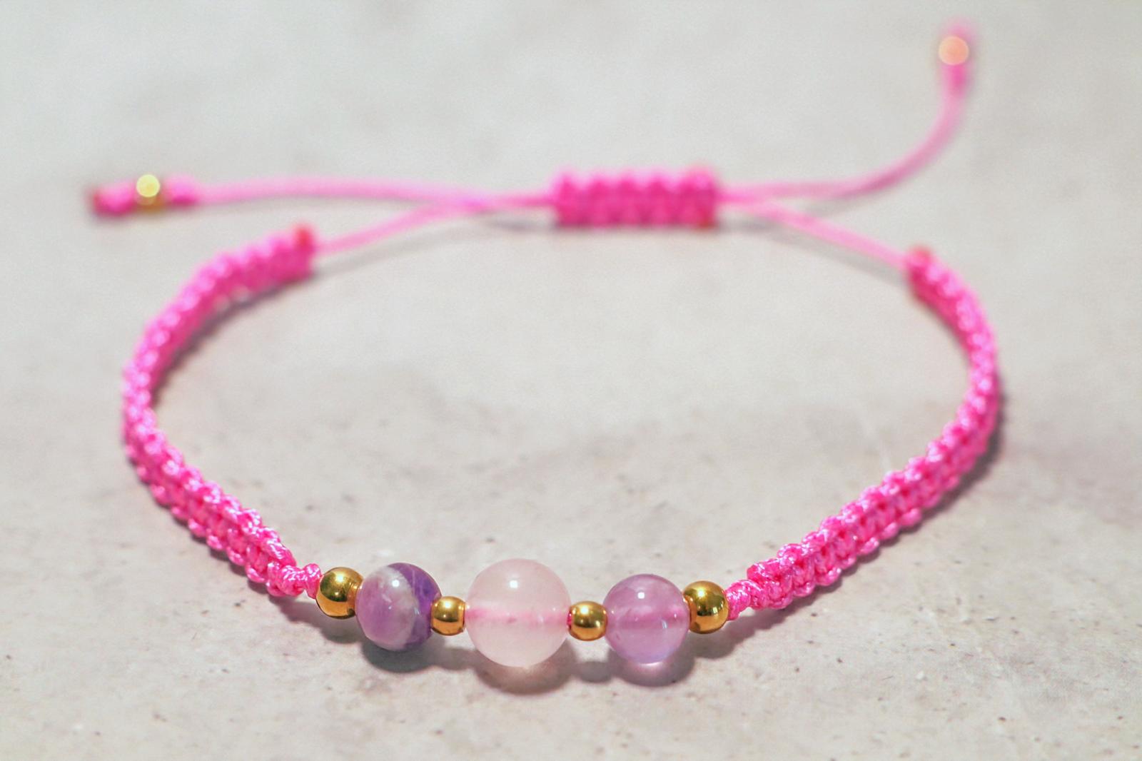 🌎🪢 NOMAD KNOTS | FUCHSIA ROZE | GOUD 🪢🌎