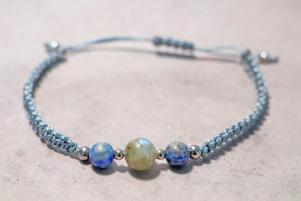 🌎🪢 NOMAD KNOTS | GRIJS BLAUW | ZILVER 🪢🌎