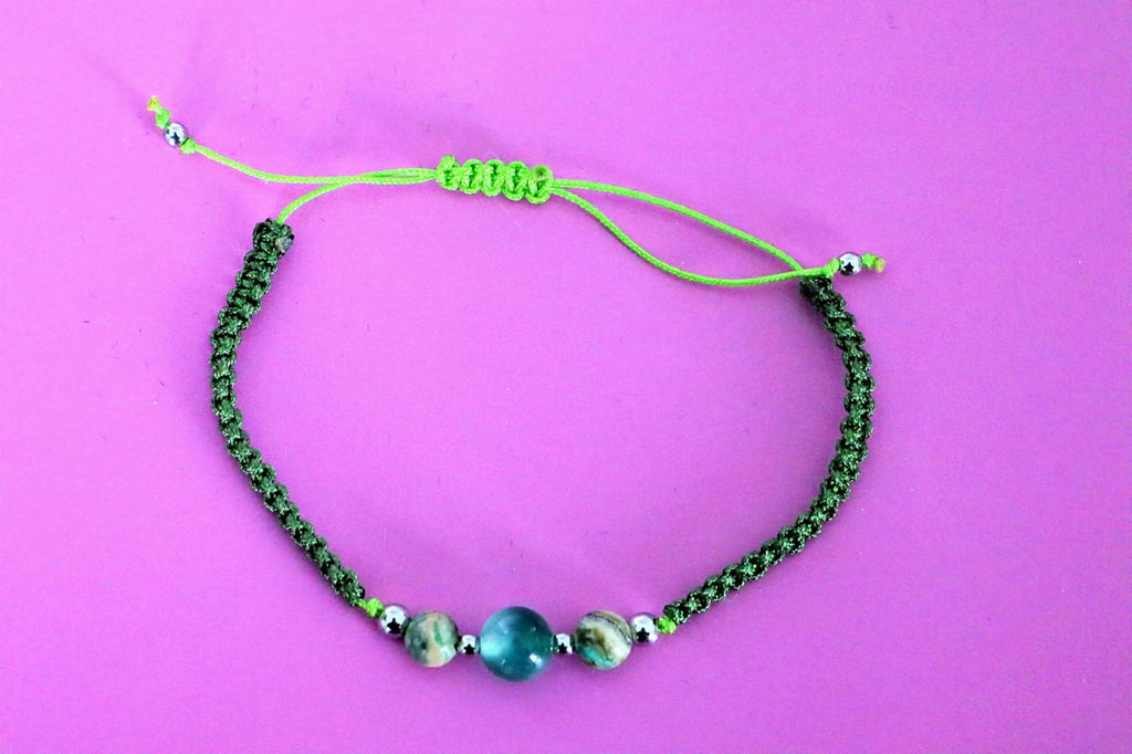 🌎🪢 NOMAD KNOTS | DONKER GROEN | ZILVER 🪢🌎