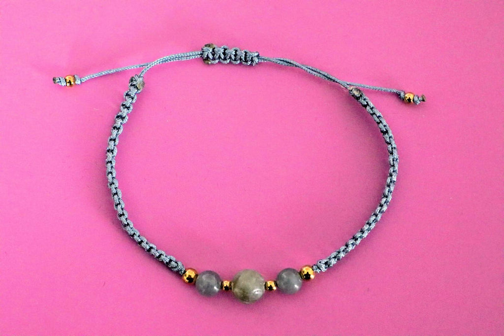 🌎🪢 NOMAD KNOTS | GRIJS BLAUW | GOUD 🪢🌎